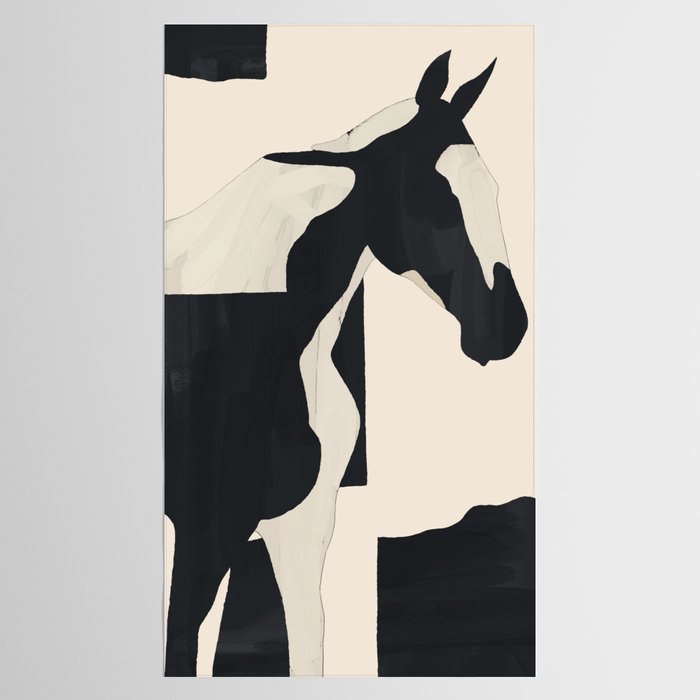 Abstract Minimal Horse 5 Tablecloth Gallery Image 2