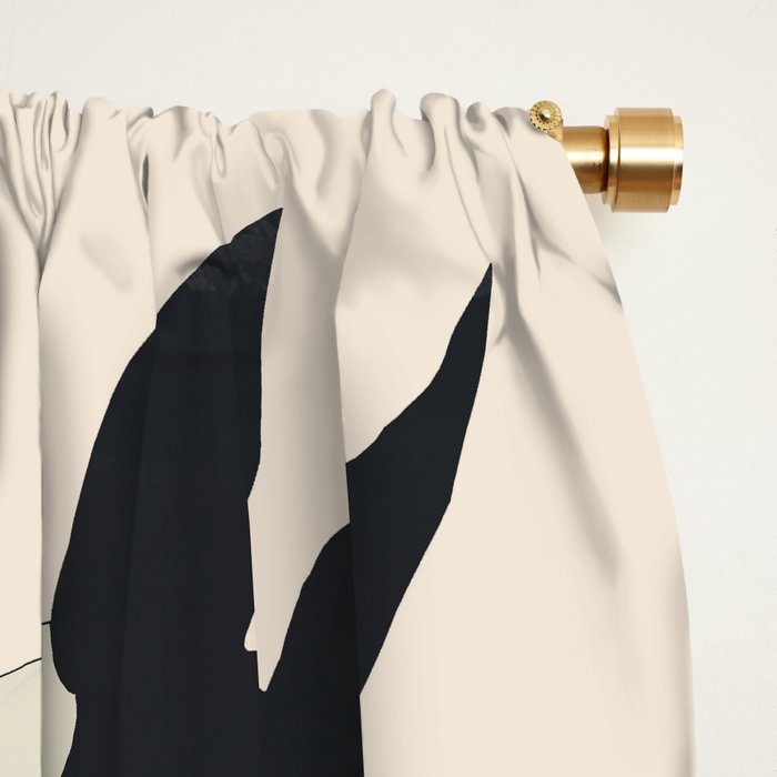 Abstract Minimal Horse 5 Window Curtain Gallery Image 2