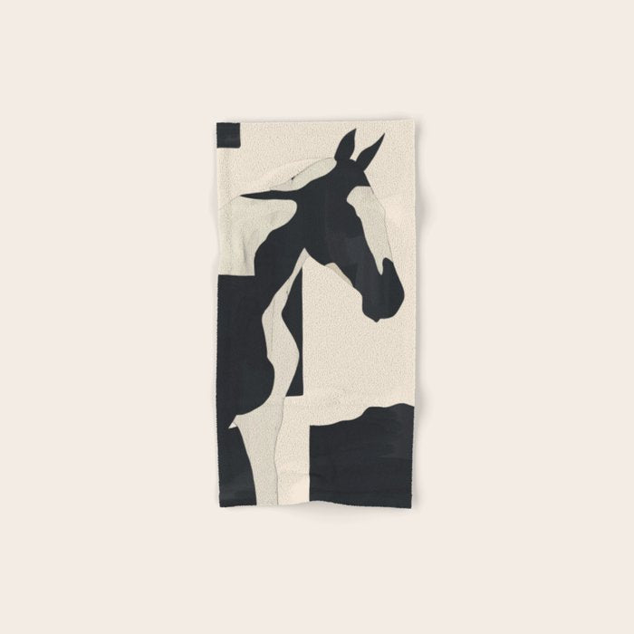 Abstract Minimal Horse 5 Bath Towel Gallery Image 1