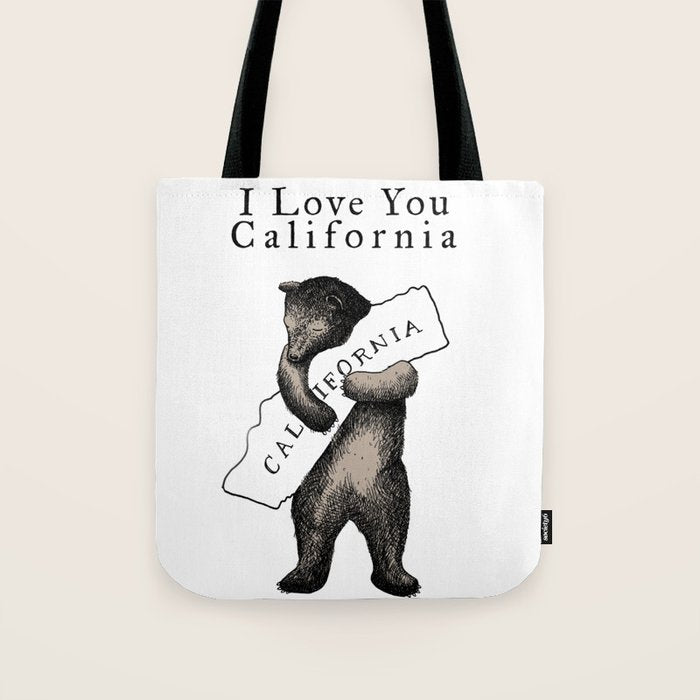 i love you california Tote Bag Gallery Image 1