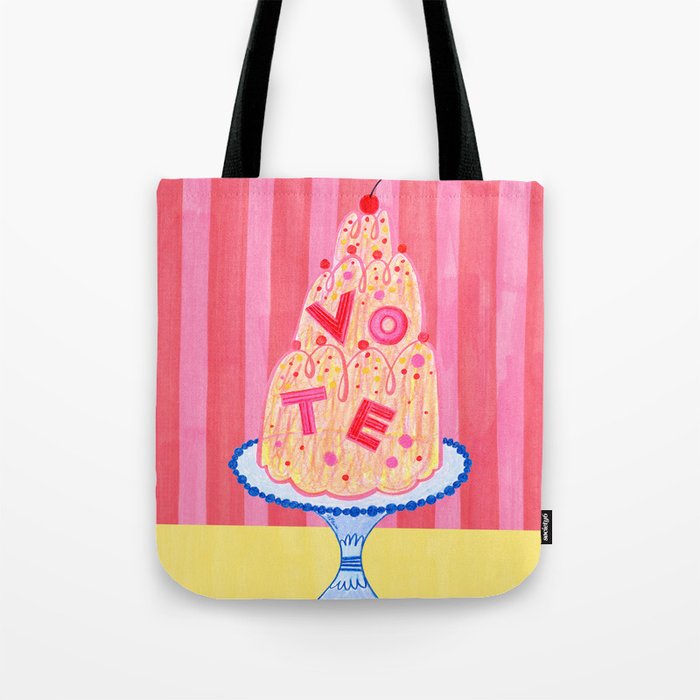 Mold the Future & Vote in Cherry Red Tote Bag Gallery Image 1