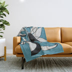 Line Art Pears 1 Throw Blanket Gallery Image 1