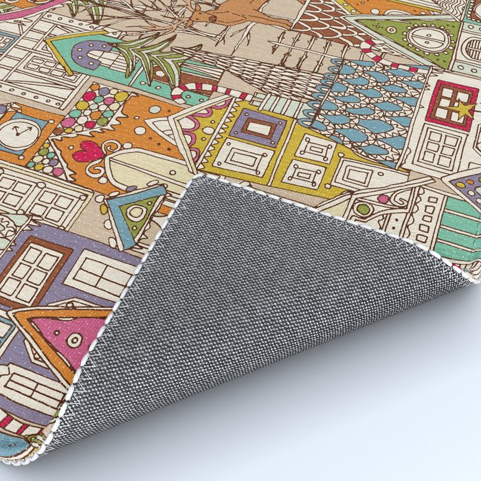 vintage gingerbread town Rug Gallery Image 4