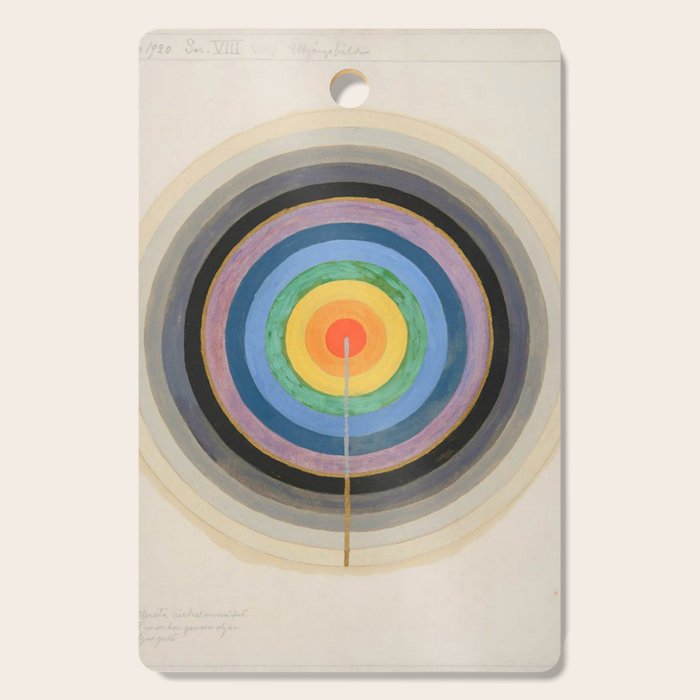 Hilma af Klint "Series VIII. Picture of the Starting Point (1920)" Cutting Board Gallery Image 1