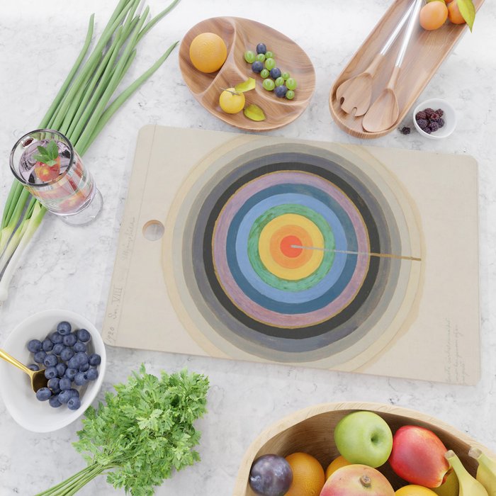Hilma af Klint "Series VIII. Picture of the Starting Point (1920)" Cutting Board Gallery Image 2