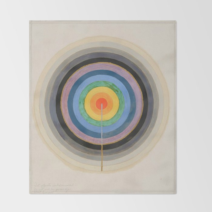 Hilma af Klint "Series VIII. Picture of the Starting Point (1920)" Throw Blanket Gallery Image 2