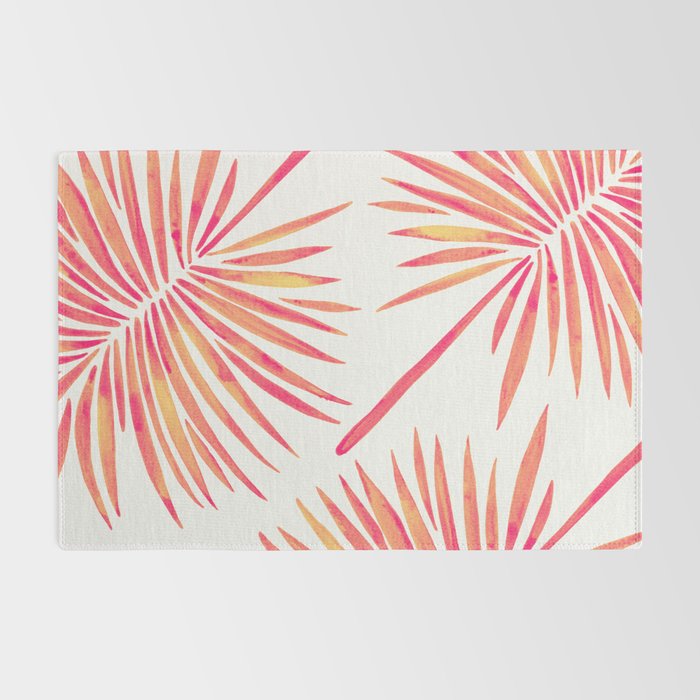 Tropical Fan Palm - Pink Palette Rug Gallery Image 2