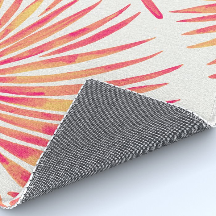 Tropical Fan Palm - Pink Palette Rug Gallery Image 4