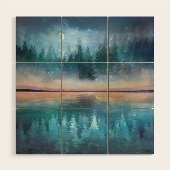 Evening Mist Wood Wall Art Gallery Image 1