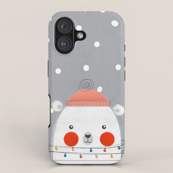 Christmas Polar Bear iPhone Case Gallery Image 1