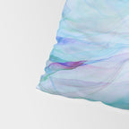 Pastel Violet Turquoise Abstract Ink Painting Pillow Sham Gallery Image 4