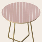Modern Boho Serenity Stripes Mauve Side Table Gallery Image 2