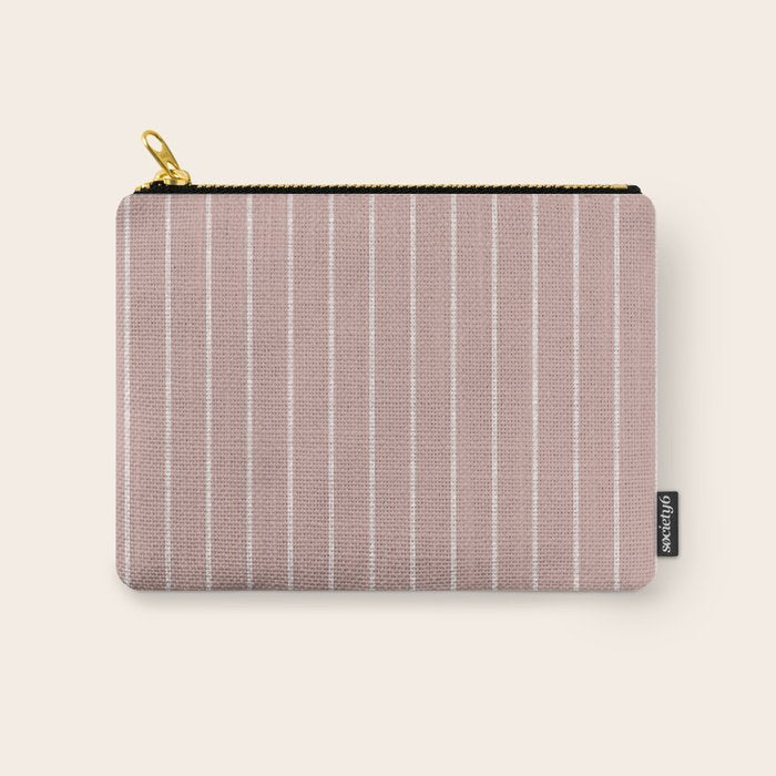 Modern Boho Serenity Stripes Mauve Carry All Pouch Gallery Image 1