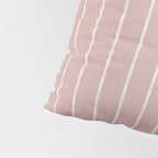 Modern Boho Serenity Stripes Mauve Pillow Sham Gallery Image 4