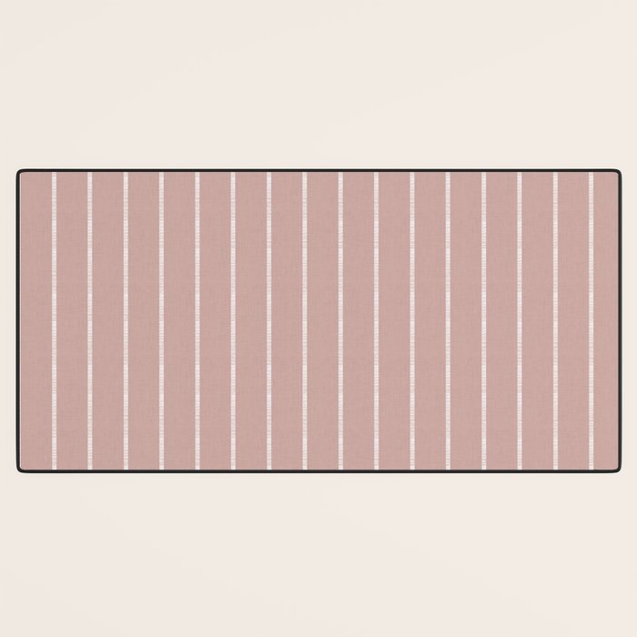 Modern Boho Serenity Stripes Mauve Desk Mat Gallery Image 3
