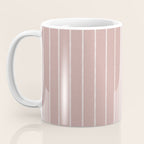 Modern Boho Serenity Stripes Mauve Coffee Mug Gallery Image 3