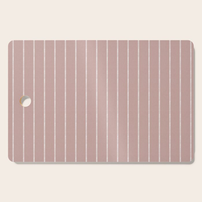 Modern Boho Serenity Stripes Mauve Cutting Board Gallery Image 1