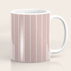 Modern Boho Serenity Stripes Mauve Coffee Mug Gallery Image 1