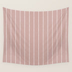 Modern Boho Serenity Stripes Mauve Wall Tapestry Gallery Image 4