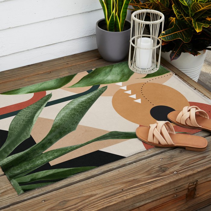 Nature Geometry 14 Outdoor Rug Gallery Image 2
