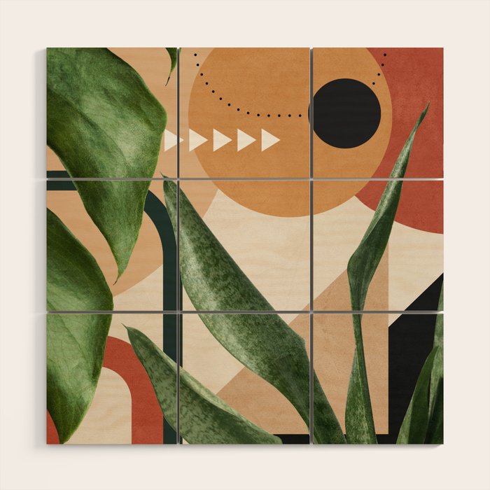 Nature Geometry 14 Wood Wall Art Gallery Image 1