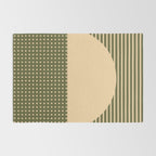 Geometric Spring Abstract - Pantone Warm color Rug Gallery Image 2