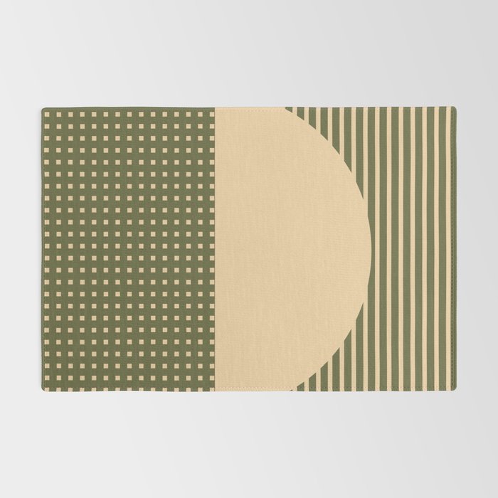 Geometric Spring Abstract - Pantone Warm color Rug Gallery Image 2