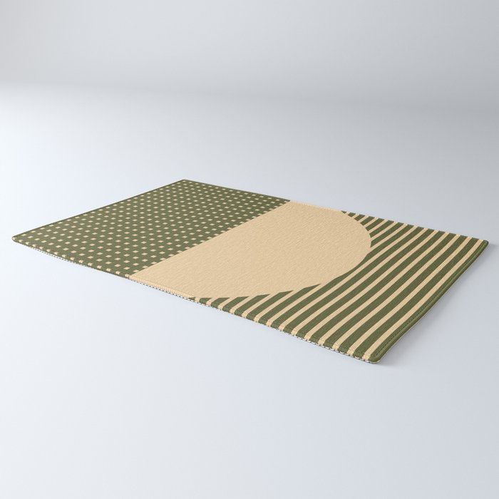 Geometric Spring Abstract - Pantone Warm color Rug Gallery Image 3