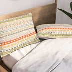 Vintage tropical summer nature art pattern Pillow Sham Gallery Image 2