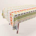 Vintage tropical summer nature art pattern Tablecloth Gallery Image 1