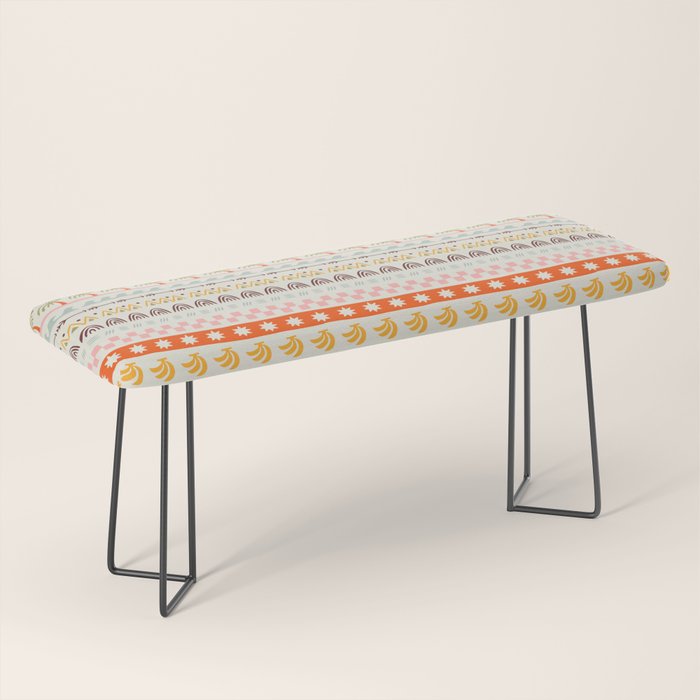 Vintage tropical summer nature art pattern Bench Gallery Image 1
