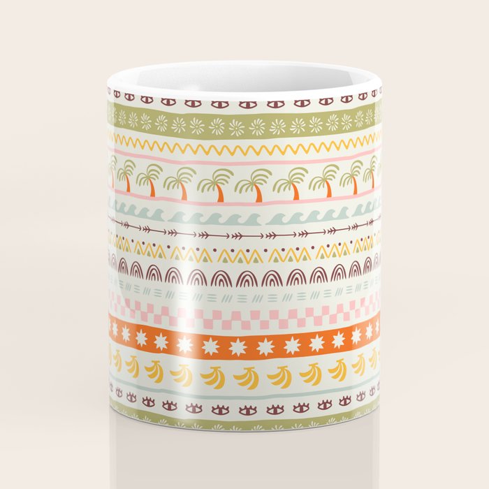 Vintage tropical summer nature art pattern Coffee Mug Gallery Image 4