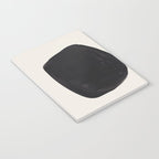Mid Century Modern Minimalist Abstract Art Brush Strokes Black & White Ink Art Tribal Pebbles Notebook Gallery Image 3