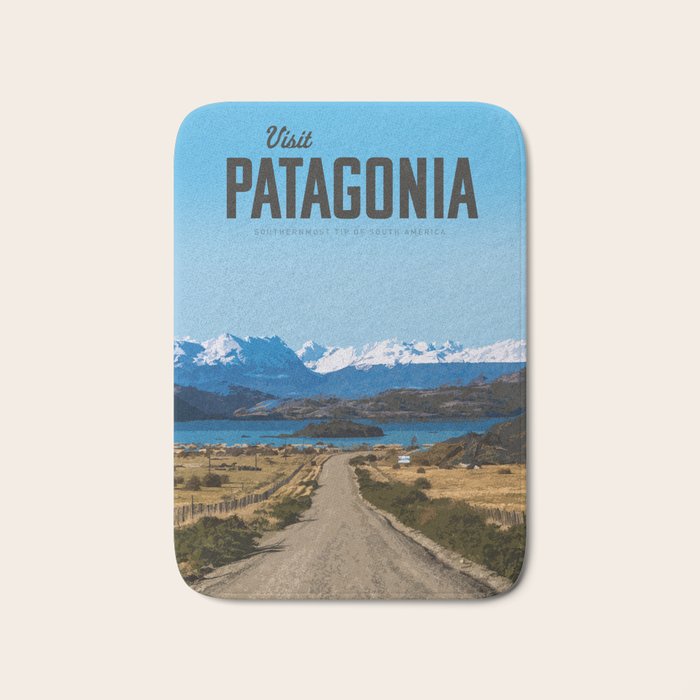 Visit Patagonia Bath Mat Gallery Image 1