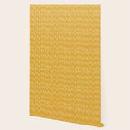 Raindrop Abstract Boho Pattern, Yellow Wallpaper Gallery Image 2