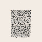 Black and White Retro Floral 2 Wall Hanging Gallery Image 1