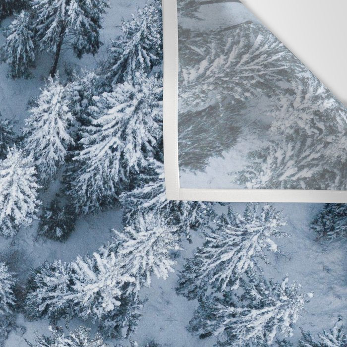 Winter Pine Forest Wall Tapestry Gallery Image 3