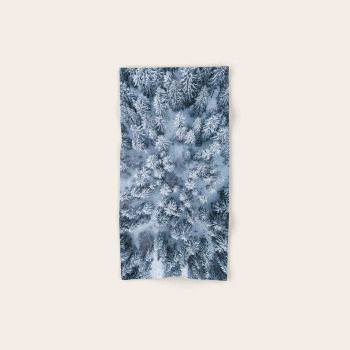 Winter Pine Forest Bath Towel Gallery Image 1