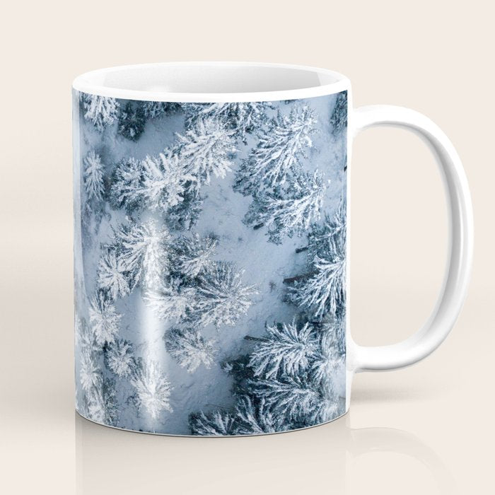 Winter Pine Forest Coffee Mug Gallery Image 1