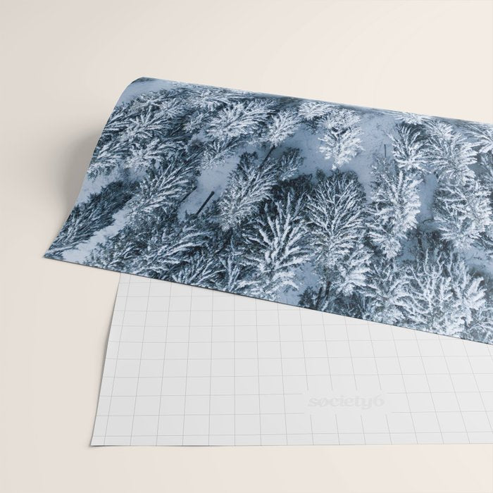 Winter Pine Forest Wrapping Paper Gallery Image 2