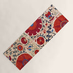Bokhara Suzani Uzbekistan Floral Print Yoga Mat Gallery Image 1