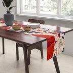 Bokhara Suzani Uzbekistan Floral Print Table Runner Gallery Image 2