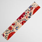 Bokhara Suzani Uzbekistan Floral Print Table Runner Gallery Image 3
