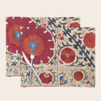 Bokhara Suzani Uzbekistan Floral Print Placemat Gallery Image 1