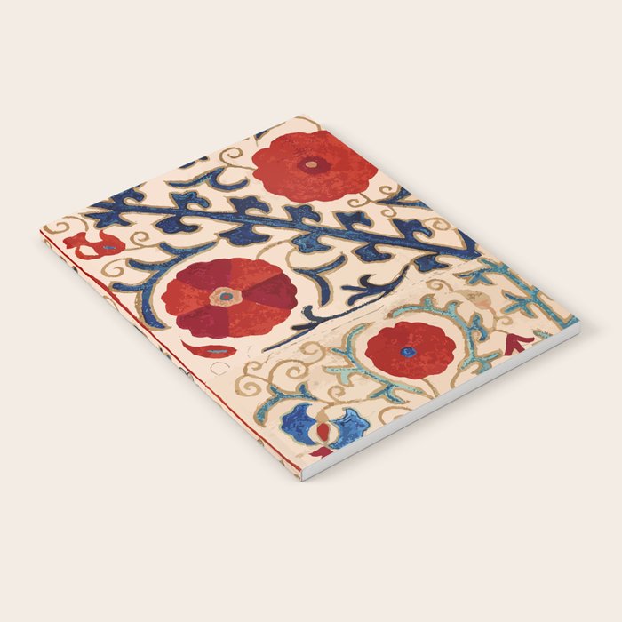 Bokhara Suzani Uzbekistan Floral Print Notebook Gallery Image 2