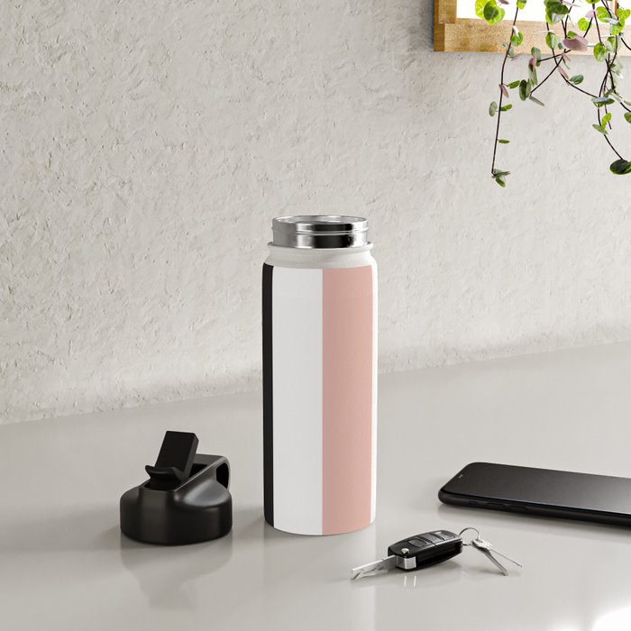 Accent (Black & Pink) Water Bottle Gallery Image 4