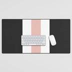 Accent (Black & Pink) Desk Mat Gallery Image 1