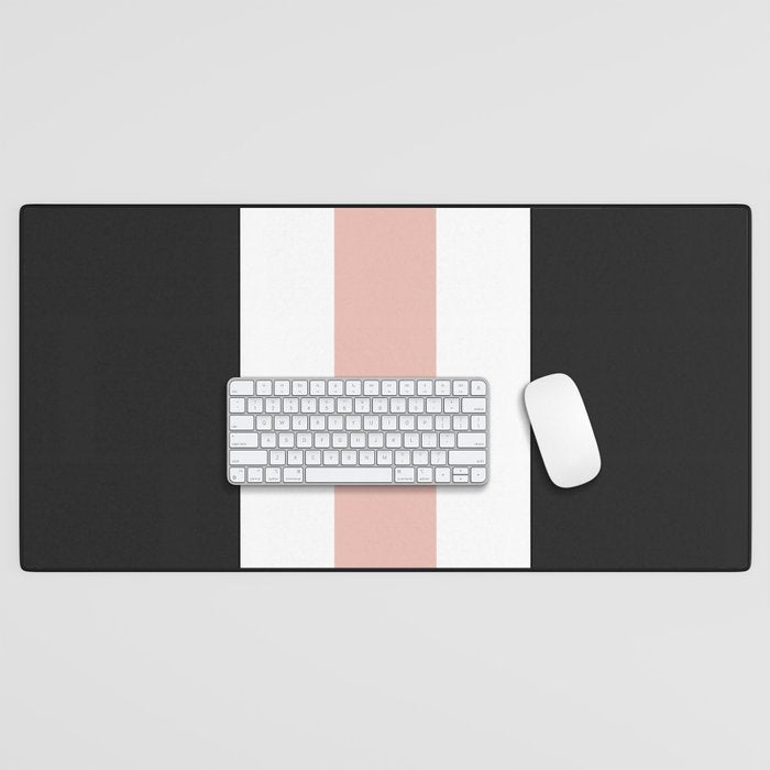 Accent (Black & Pink) Desk Mat Gallery Image 1
