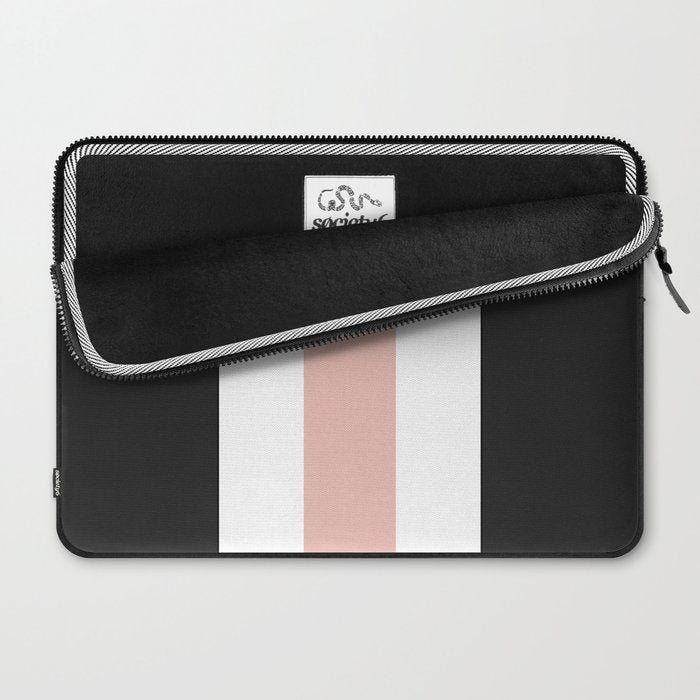 Accent (Black & Pink) Laptop Sleeve Gallery Image 2