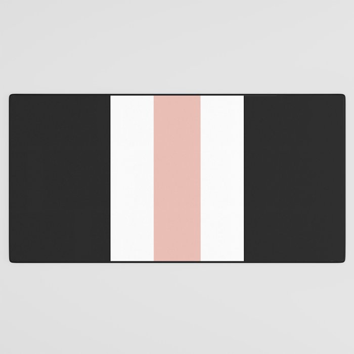 Accent (Black & Pink) Desk Mat Gallery Image 3